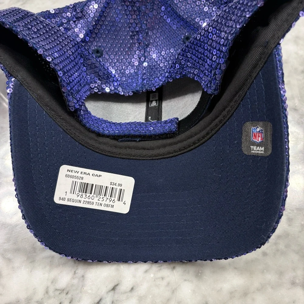 New Era Women's Purple Sequin Tennessee Titans Cap